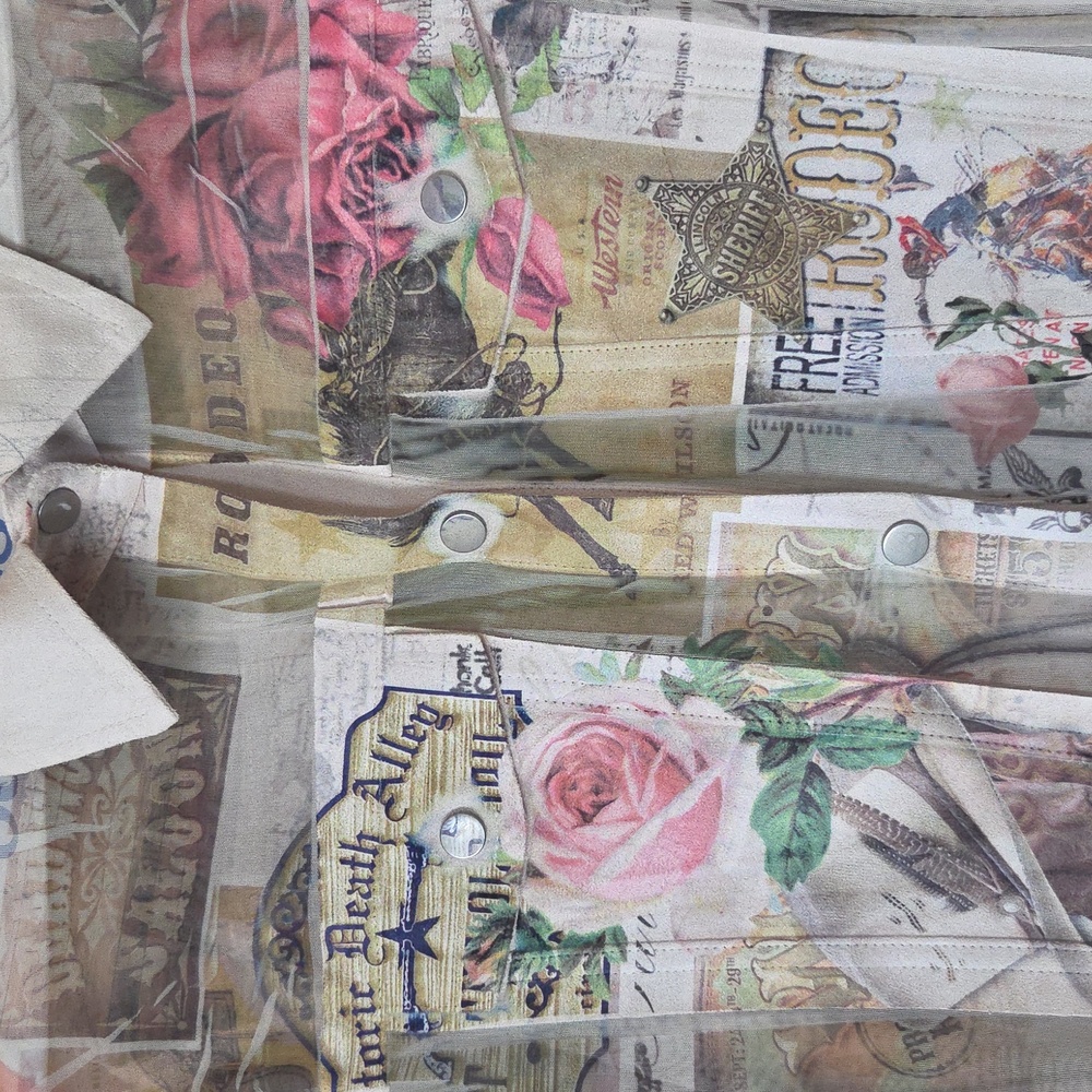 Origami Rose West Jacket. XXL. Never Worn. Rodeo Quincy - Picture 3 of 11